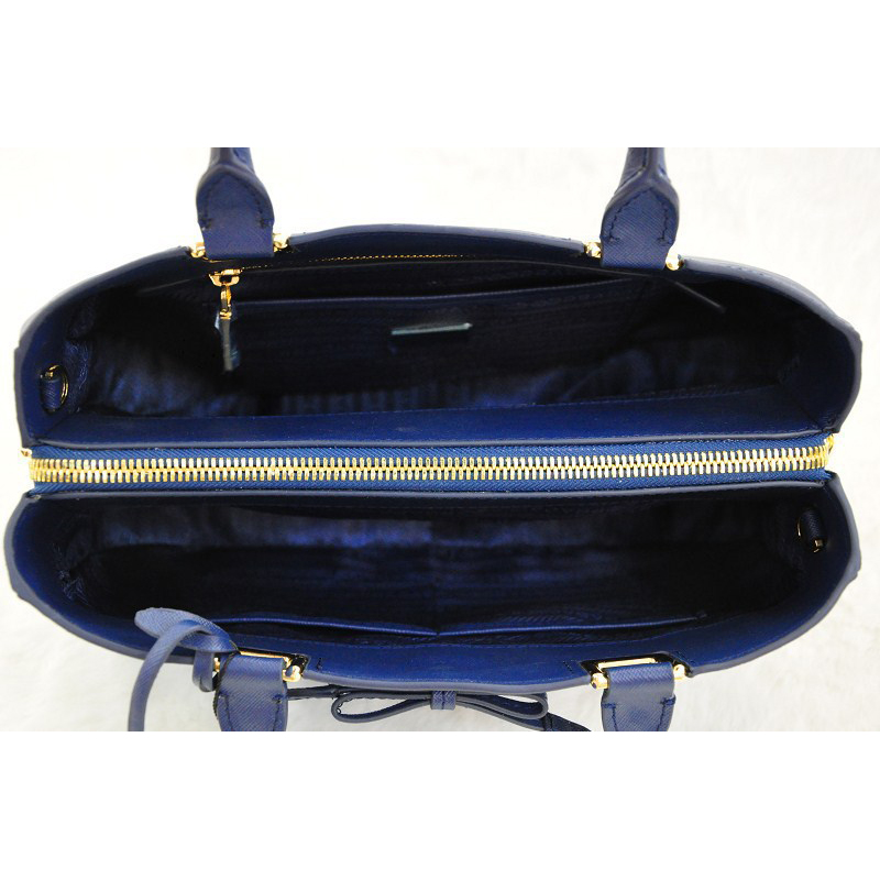 Prada Saffiano Calf Leather Tote Bag 2244 in RoyalBlue