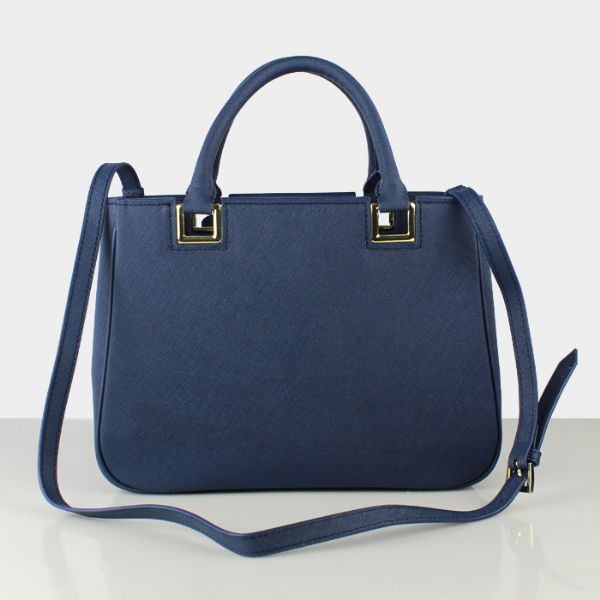 Prada Saffiano Calf Leather Tote Bag 2246 in Royal blue