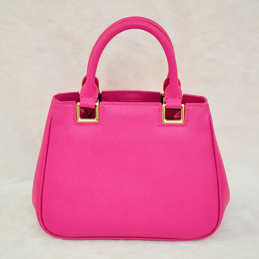 Prada Saffiano Calf Leather Tote Bag BN2245 in Rose