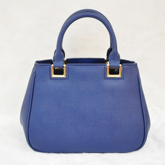 Prada Saffiano Calf Leather Tote Bag BN2245 in Royal blue