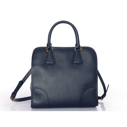 Prada Saffiano Calf Leather Tote Bag BN2254 in Blue