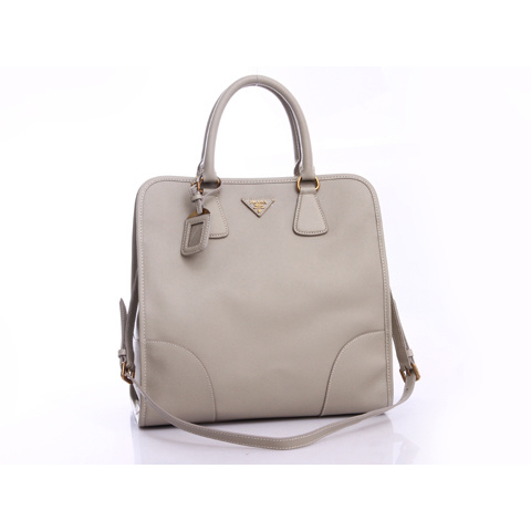 Prada Saffiano Calf Leather Tote Bag BN2254 in Light grey