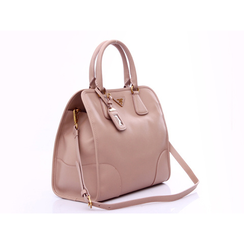 Prada Saffiano Calf Leather Tote Bag BN2254 in Pink