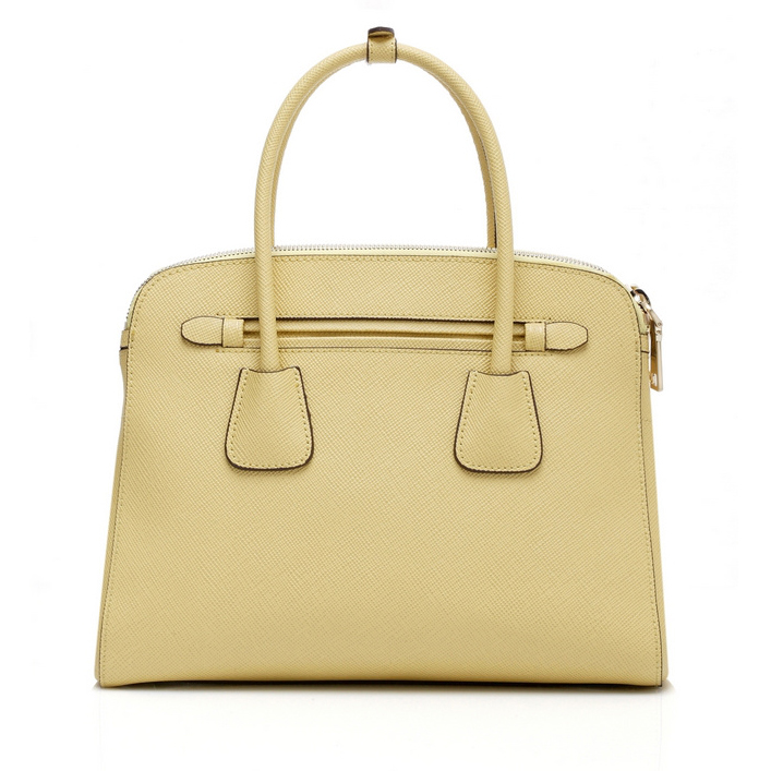 Prada Saffiano Cuir Leather Tote Bag 103358 in Apricot