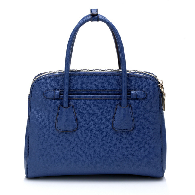 Prada Saffiano Cuir Leather Tote Bag 103358 in Royal blue