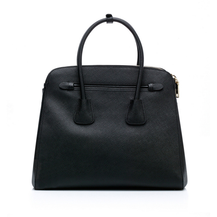 Prada Saffiano Cuir Leather Tote Bag 103359 in Black