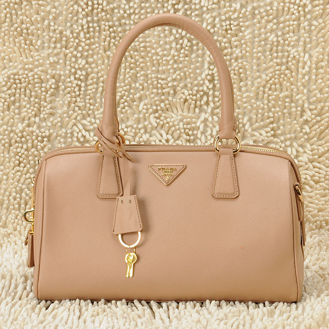 Prada Saffiano Leather Handbag BL0796 in Bean paste