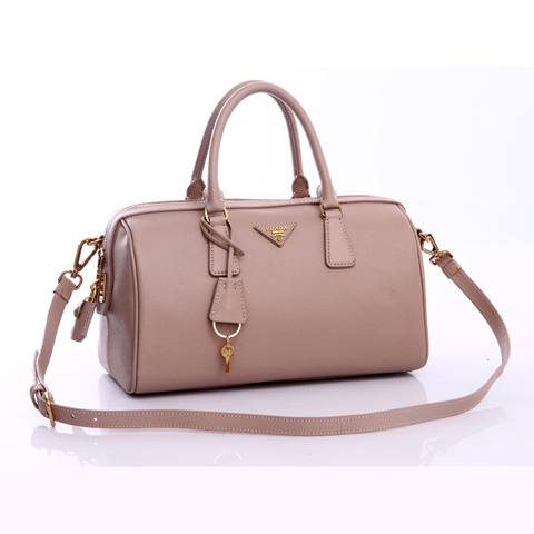 Prada Saffiano Leather Handbag BL0796 in Light Pink