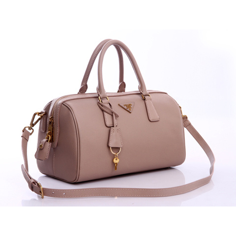 Prada Saffiano Leather Handbag BL0796 in Light Pink