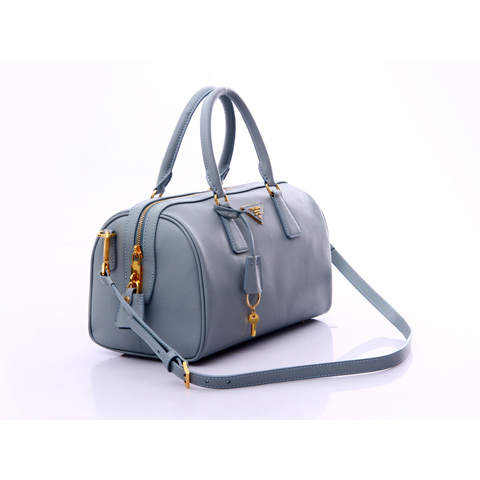 Prada Saffiano Leather Handbag BL0796 in Light blue