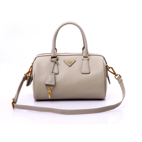 Prada Saffiano Leather Handbag BL0797 in Light gray