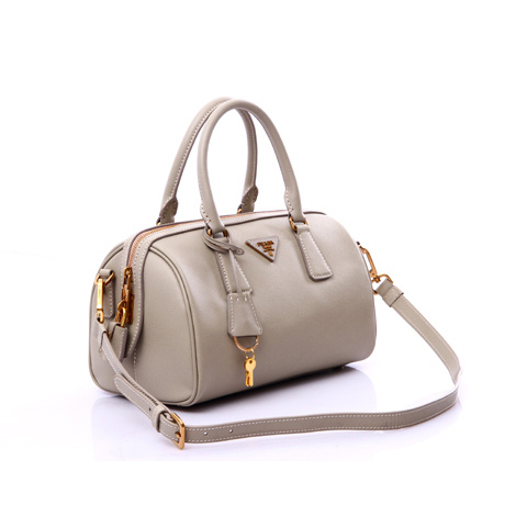 Prada Saffiano Leather Handbag BL0797 in Light gray