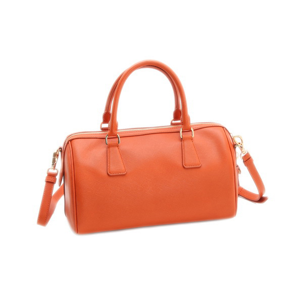 Prada Saffiano Leather Handbag BL0797 in Orange