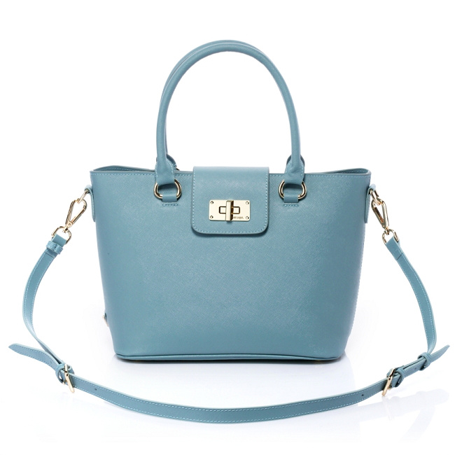 Prada Saffiano Leather Handbag BN2236 in Light Blue