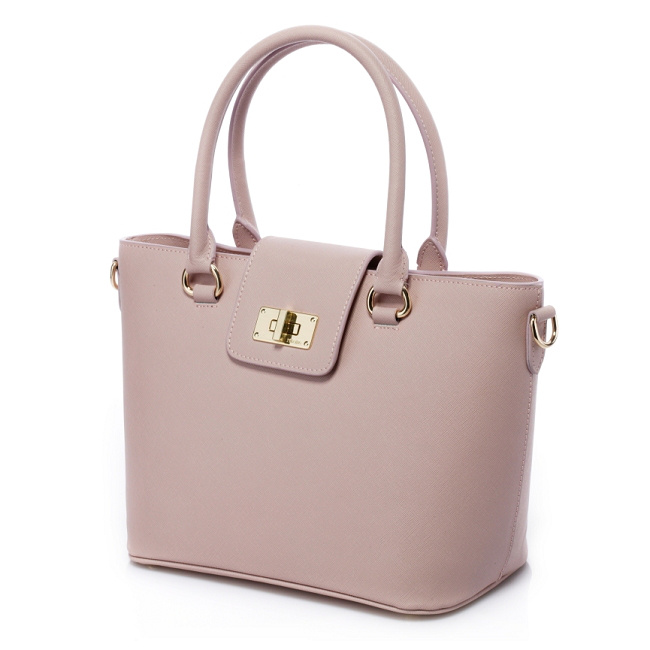 Prada Saffiano Leather Handbag BN2236 in Light Pink