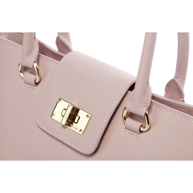 Prada Saffiano Leather Handbag BN2236 in Light Pink