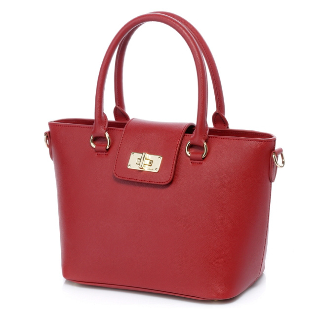 Prada Saffiano Leather Handbag BN2236 in Light red