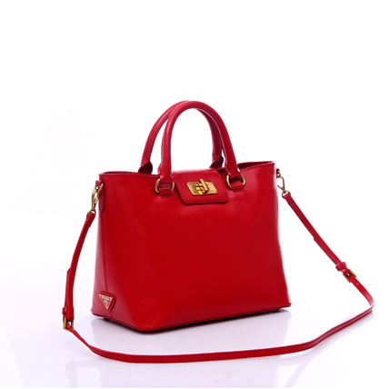 Prada Saffiano Leather Handbag BN2236 in Red