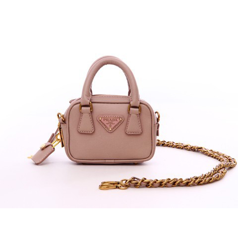 Prada Saffiano Leather Mini Tote Bag BL0705 in Pink