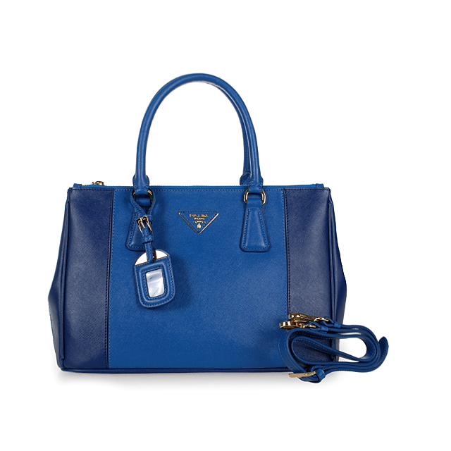 Prada Saffiano Leather Tote Bag 2274 in RoyalBlue with Blue