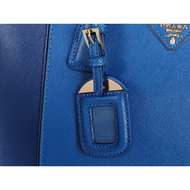 Prada Saffiano Leather Tote Bag 2274 in RoyalBlue with Blue