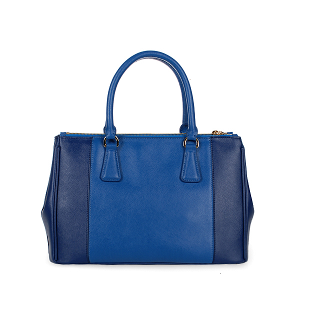 Prada Saffiano Leather Tote Bag 2274 in RoyalBlue with Blue