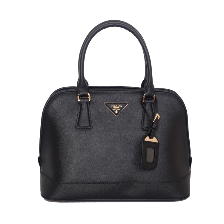 Prada Saffiano Leather Tote Handbag BN2558 in Black