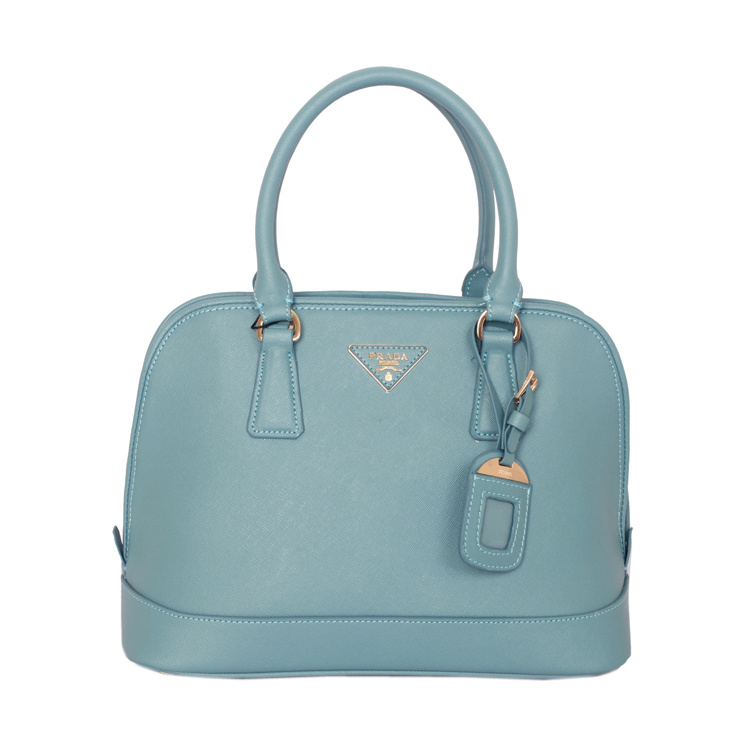 Prada Saffiano Leather Tote Handbag BN2558 in Light Blue