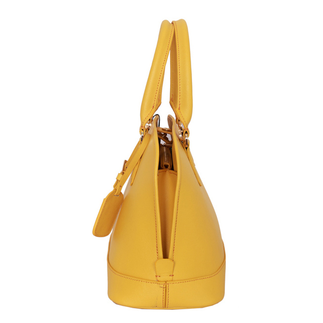 Prada Saffiano Leather Tote Handbag BN2558 in Yellow