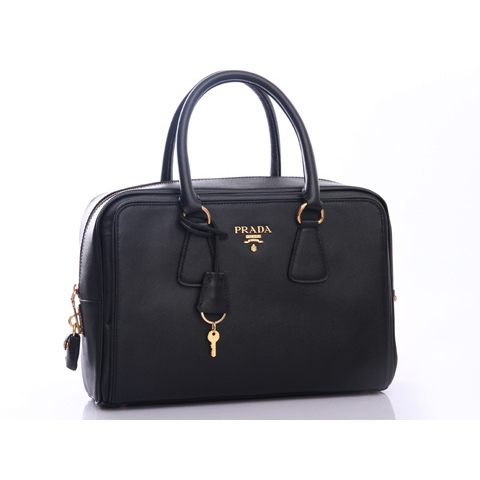 Prada Top Handle BR0804 Handbag in Black