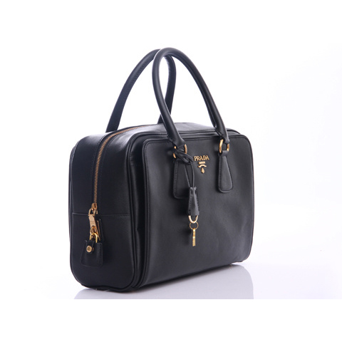 Prada Top Handle BR0804 Handbag in Black