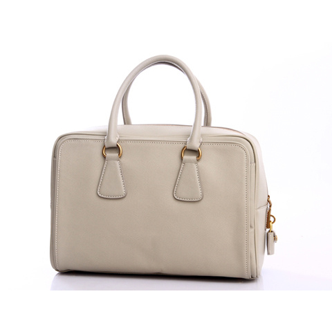 Prada Top Handle BR0804 Handbag in Light gray