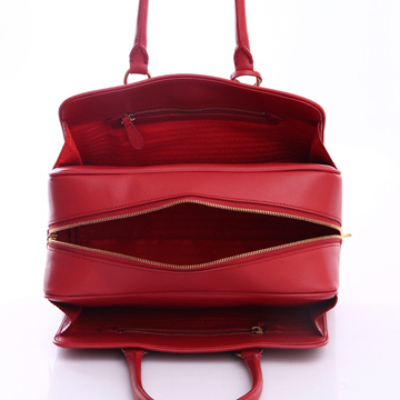 Prada Top Handle BR0804 Handbag in Red