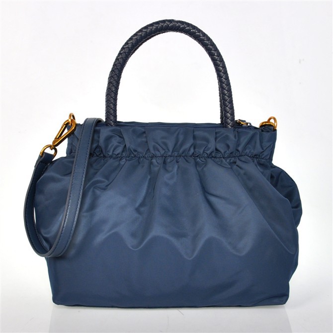 Prada waterproof nylon handbag in Royal blue