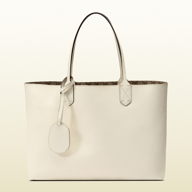 Reversible GG leather tote