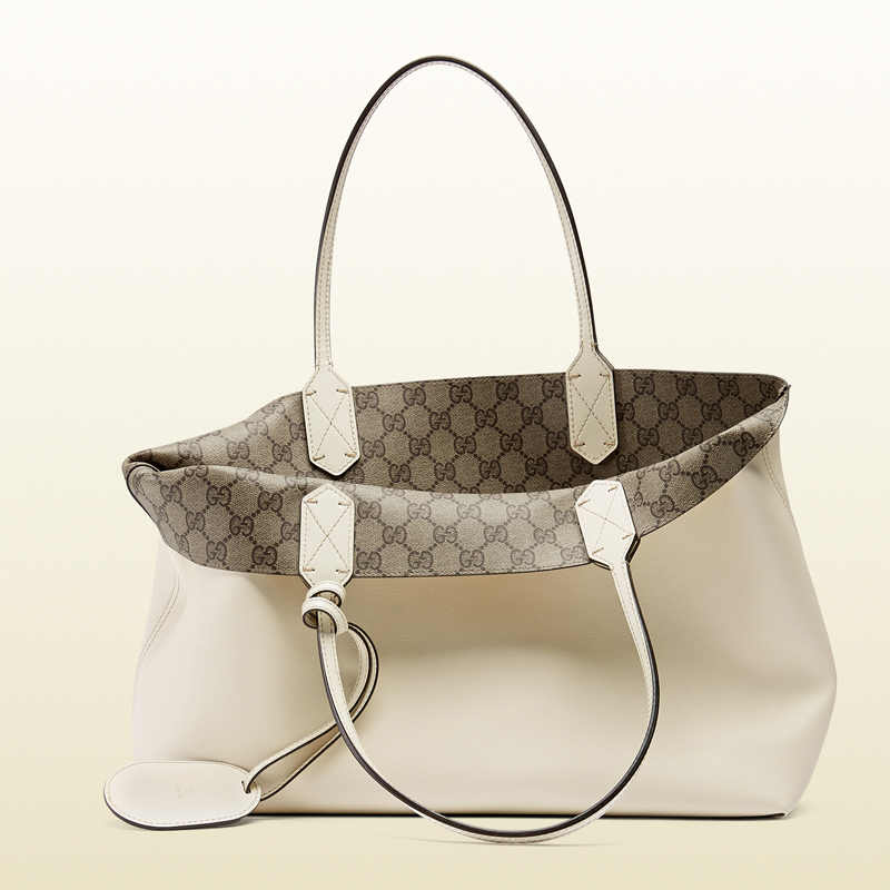 Reversible GG leather tote