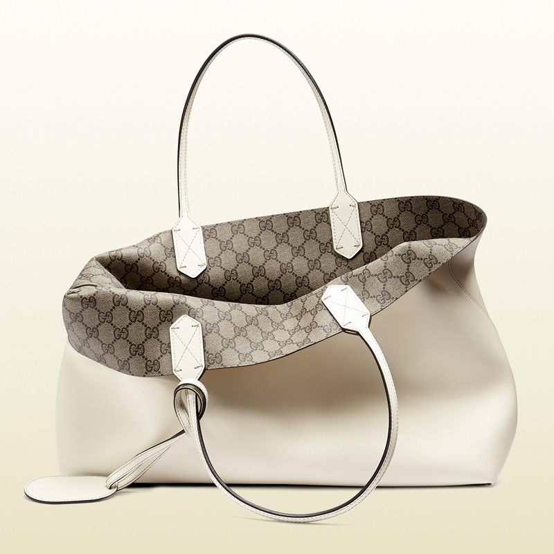 Reversible GG leather tote