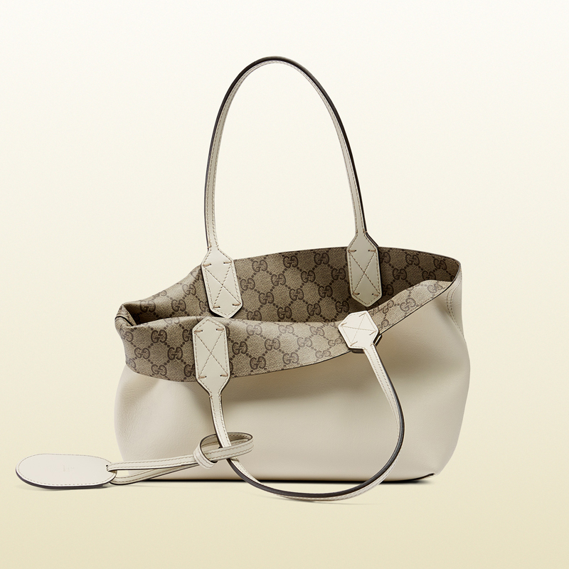 Reversible GG leather tote