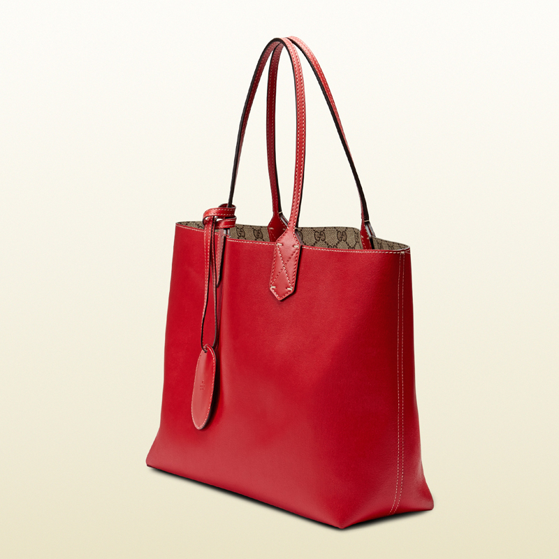 Reversible GG leather tote