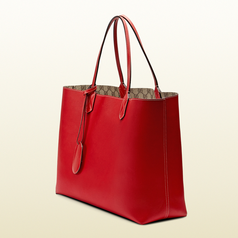 Reversible GG leather tote