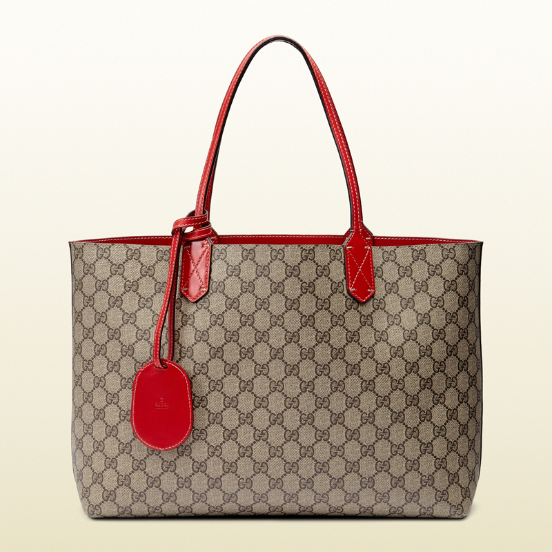 Reversible GG leather tote