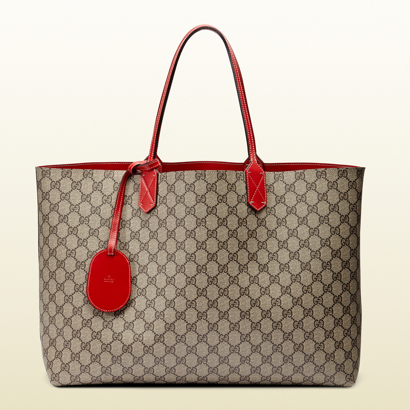 Reversible GG leather tote