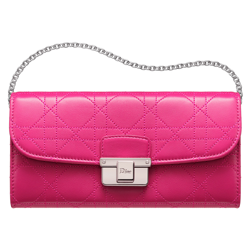 Rose Royale leather Diorling Rendez-vous wallet