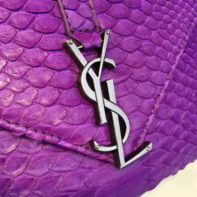 SAINT LAURENT CLASSIC MEDIUM MONOGRAM SAINT LAURENT COLLEGE BAG IN Real Python LEATHER