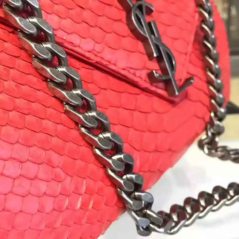 SAINT LAURENT CLASSIC MEDIUM MONOGRAM SAINT LAURENT COLLEGE BAG IN Real Python LEATHER