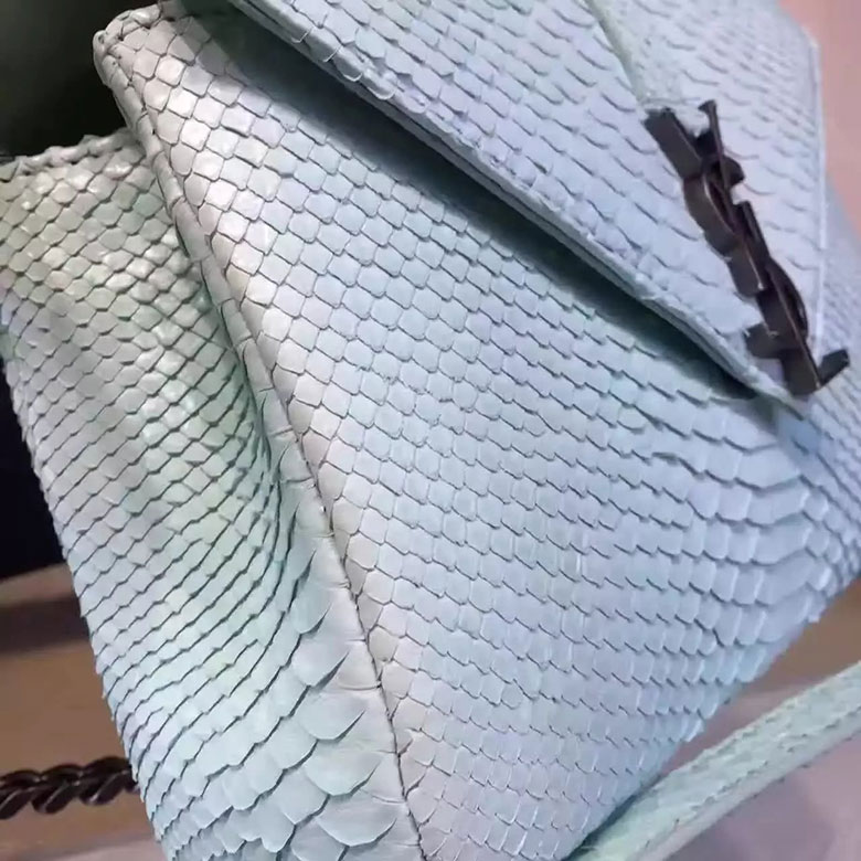 SAINT LAURENT CLASSIC MEDIUM MONOGRAM SAINT LAURENT COLLEGE BAG IN Real Python LEATHER