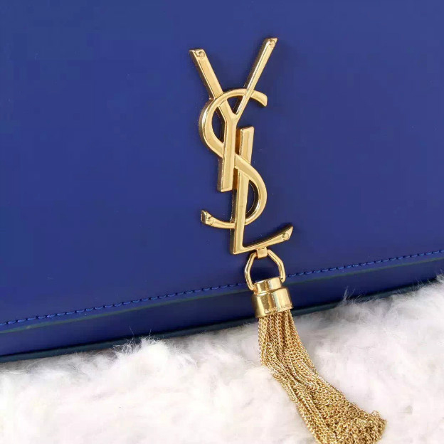 SAINT LAURENT Monogramme Cross-body Shoulder Bag 311217 Blue