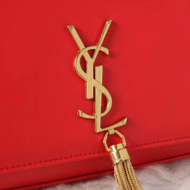 SAINT LAURENT Monogramme Cross-body Shoulder Bag 311217 Red