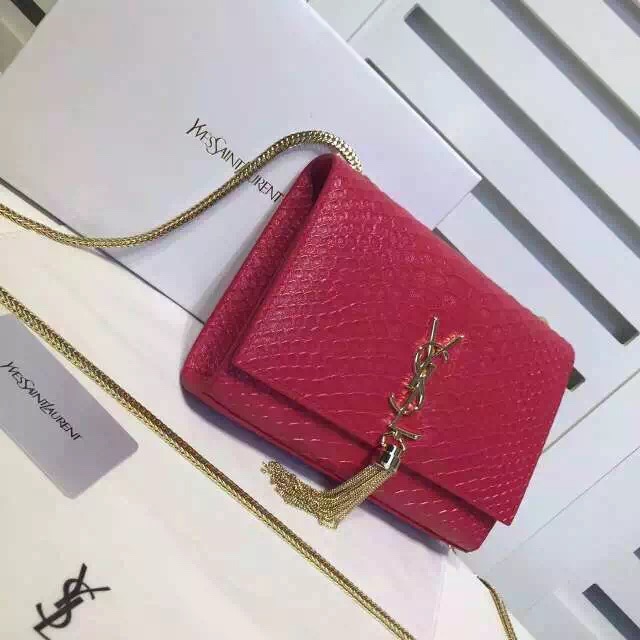 SAINT LAURENT Monogramme Cross-body Shoulder Bag 311217 Red