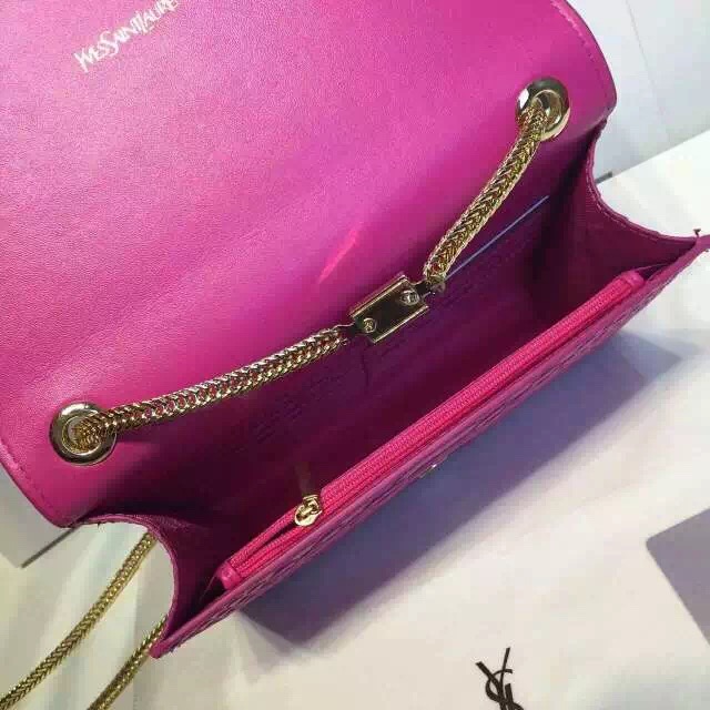 SAINT LAURENT Monogramme Cross-body Shoulder Bag 311217 Rose